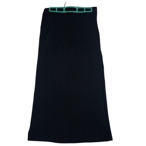 Apostrophe Black Midi Skirt Womens Career Casual Stretch Heavy Weight Autumn‎ S
